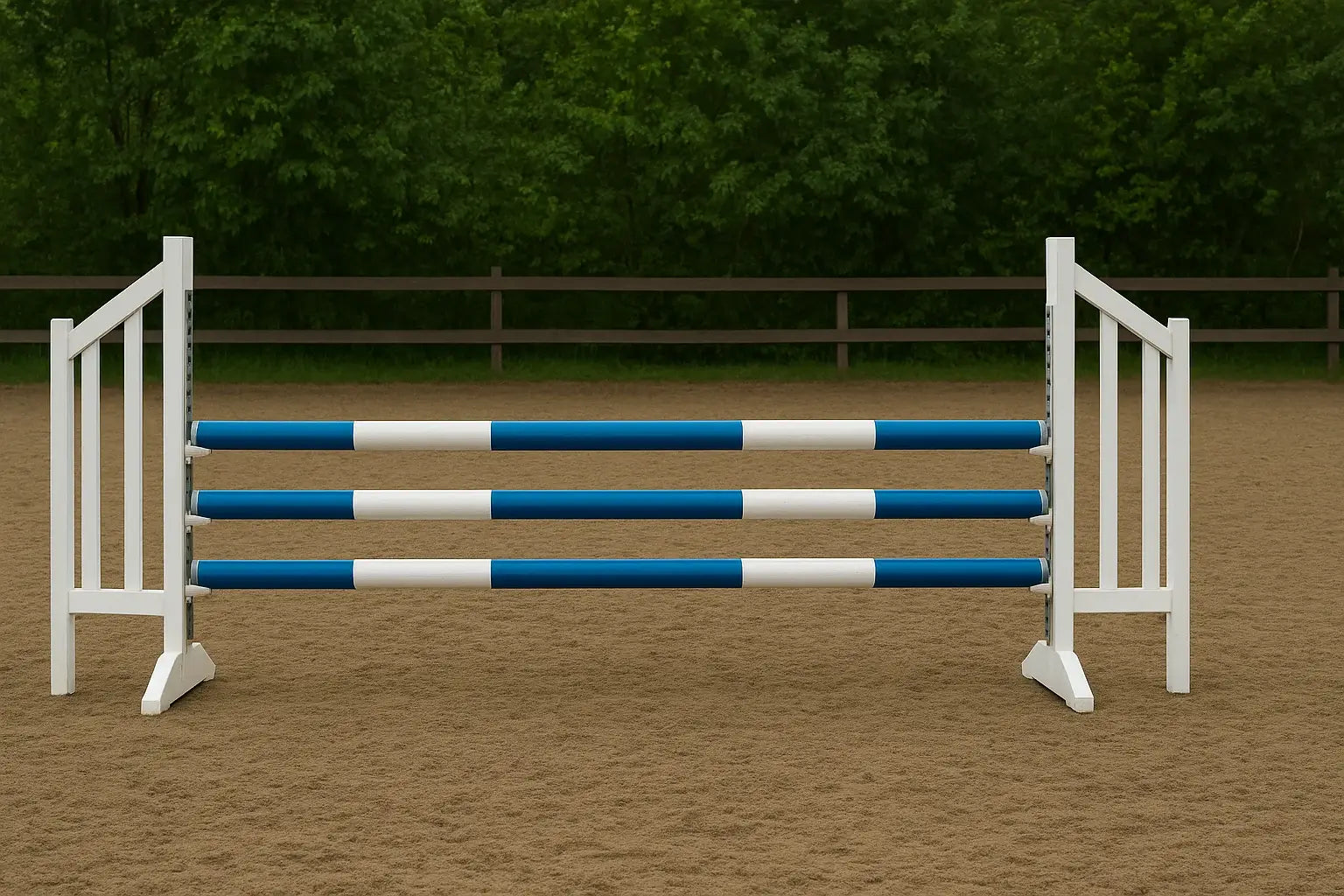 räcke ridhinder blå och vit