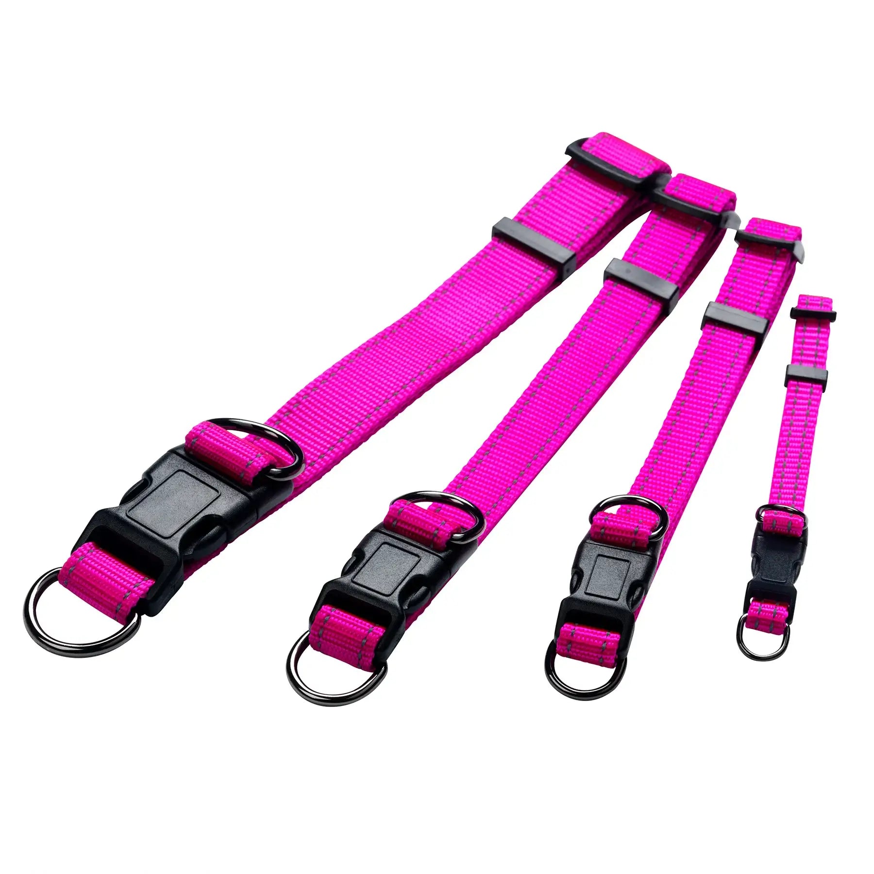 Dogman Iris Ställbart Hundhalsband - Rosa