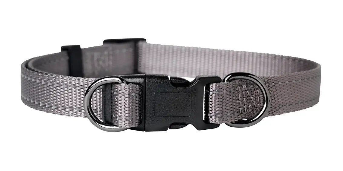 Dogman Iris Ställbart Hundhalsband - Grå