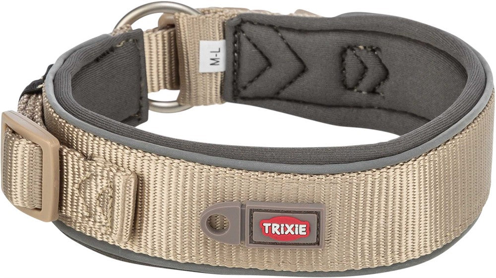 Trixie Premium halsband X-bred - Sand/grafit