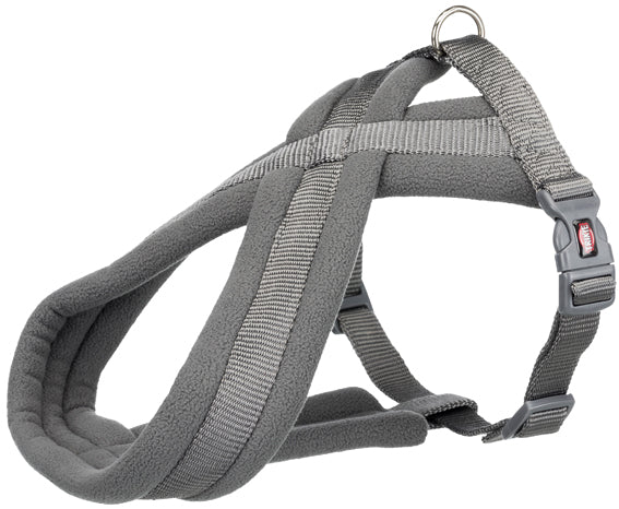 Trixie Premium hundsele fleecevaddad 40-70 cm/20 mm - Grafit