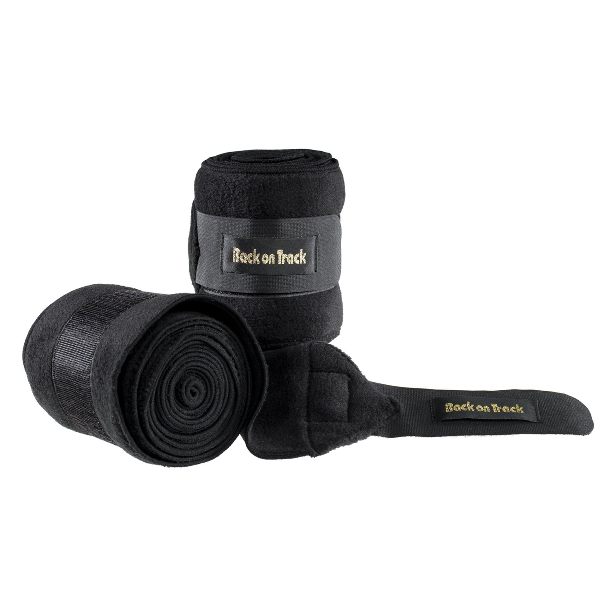 Back on Track Hästlindor Fleece – Svart