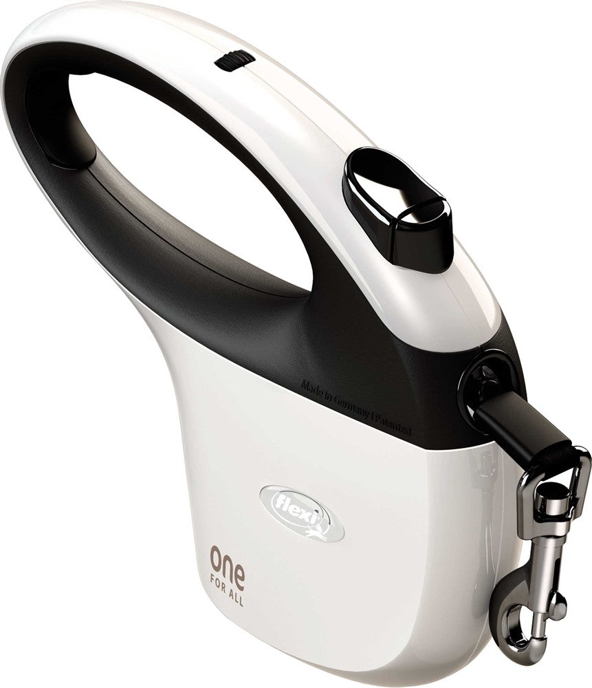 Flexi One Avantgarde koppel 5m - Vit/svart