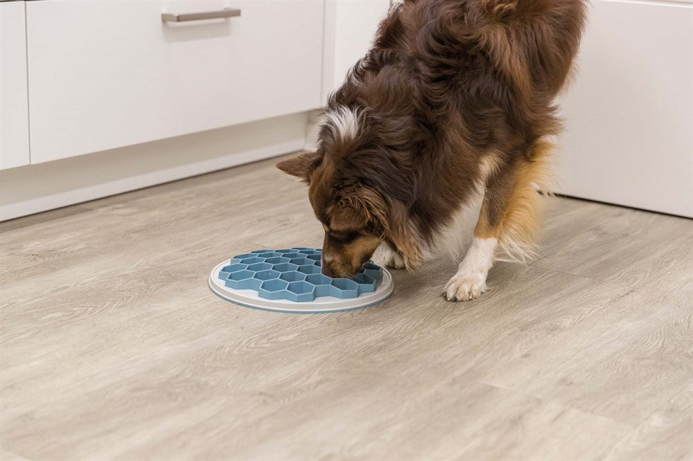 Trixie Slow Foderplatta "bivax" 30 cm - Grå/blå