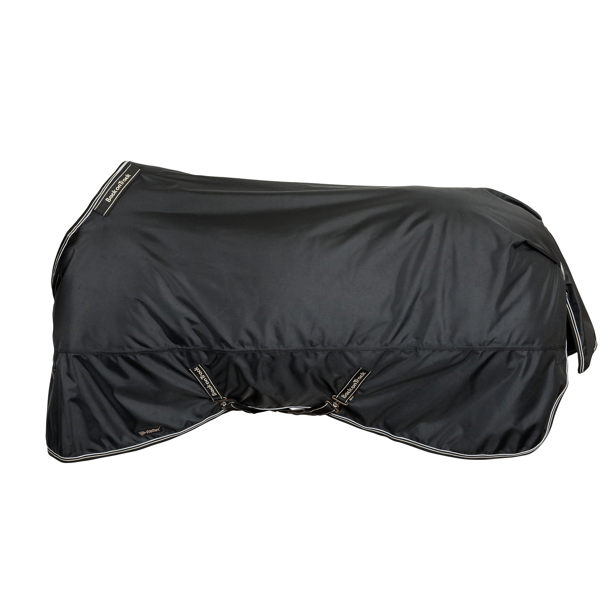 Back on Track Obsidian Utetäcke 300 g med Halsdel – Svart