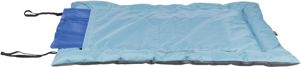 Trixie Samoa Classic resefilt med kylfack - Isblå/grå