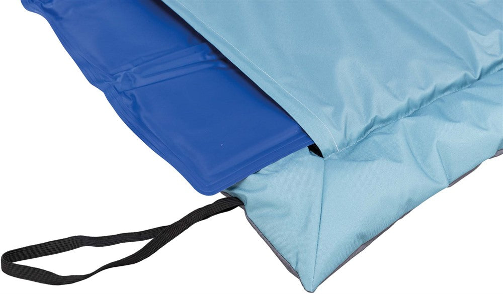 Trixie Samoa Classic resefilt med kylfack - Isblå/grå