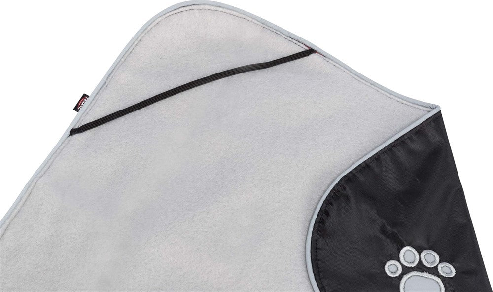 Trixie Orléans Hundtäcke Reflex/Fleece - Svart