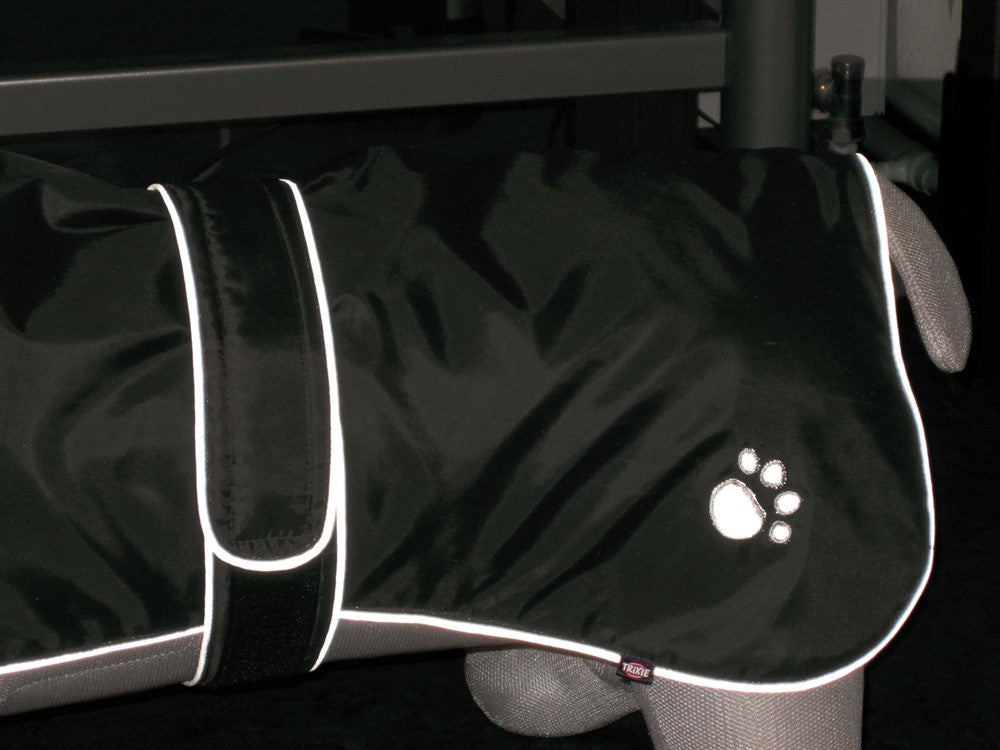 Trixie Orléans Hundtäcke Reflex/Fleece - Svart