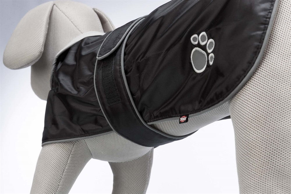 Trixie Orléans Hundtäcke Reflex/Fleece - Svart