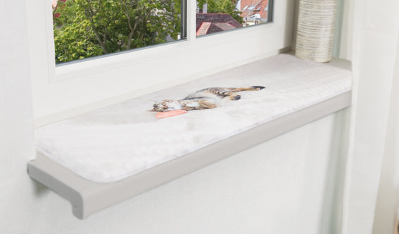 Trixie Nani fönsterdyna i nonslip 90×28 cm - Grå