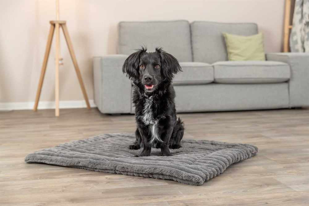 Trixie Lonni liggmatta manchester plysch - Grå