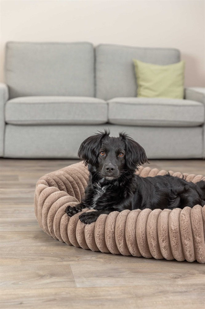 Trixie Lonni bädd manchester plysch rektangulär - Ljusbrun