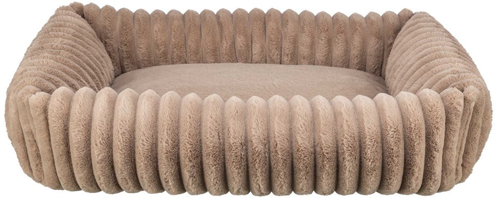 Trixie Lonni bädd manchester plysch rektangulär - Ljusbrun