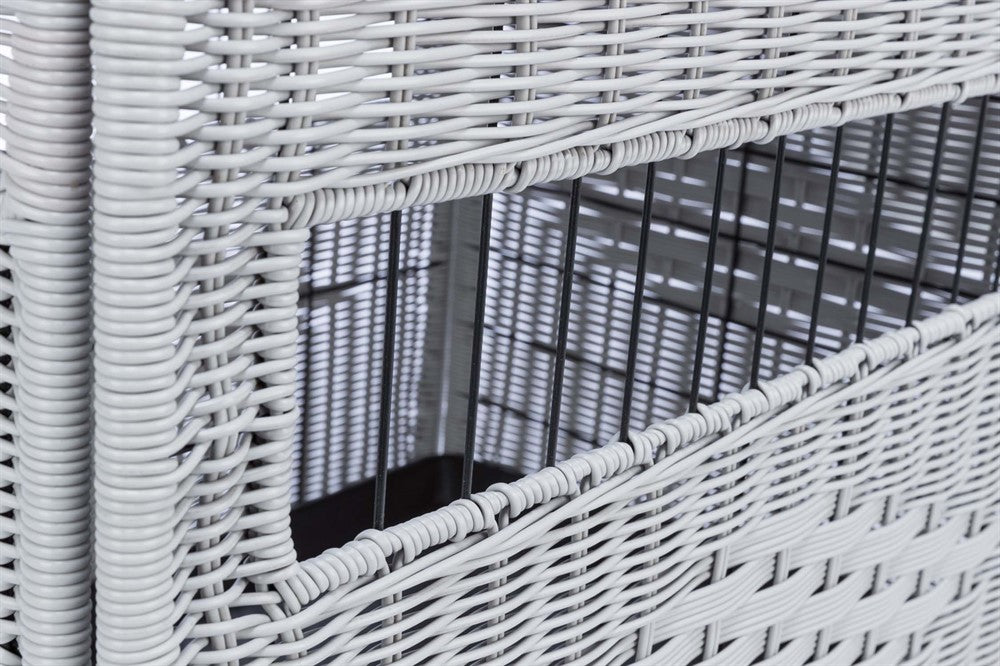 Trixie Stålbur polyrotting ljusgrå - M: 58×h60×77 cm