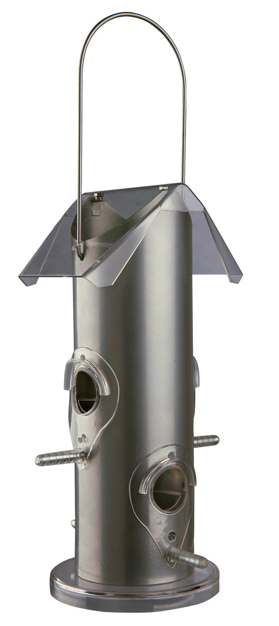 Trixie Vildfågelmatare 14×h25×14 cm - Silver