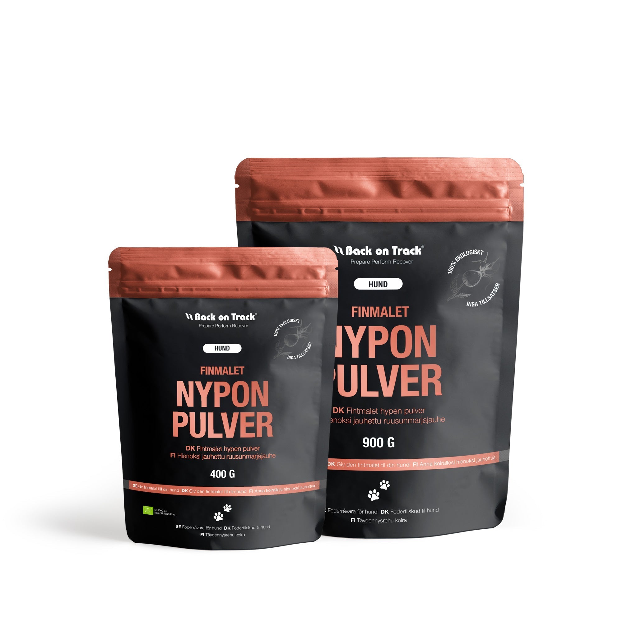 Back on Track Nyponpulver till hund Finmalt ekologiskt