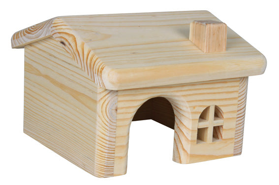 Trixie Trähus till mus/hamster - 15×11×15 cm