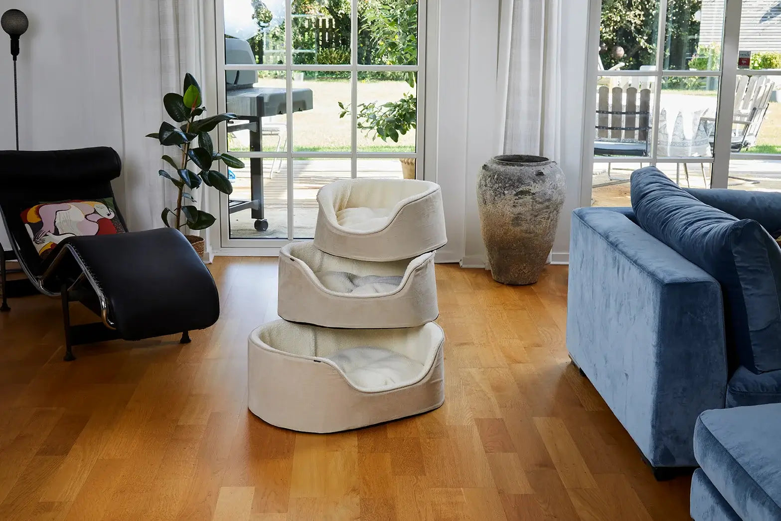 Dogman Sherpa Hög Kant Hundbädd - Beige