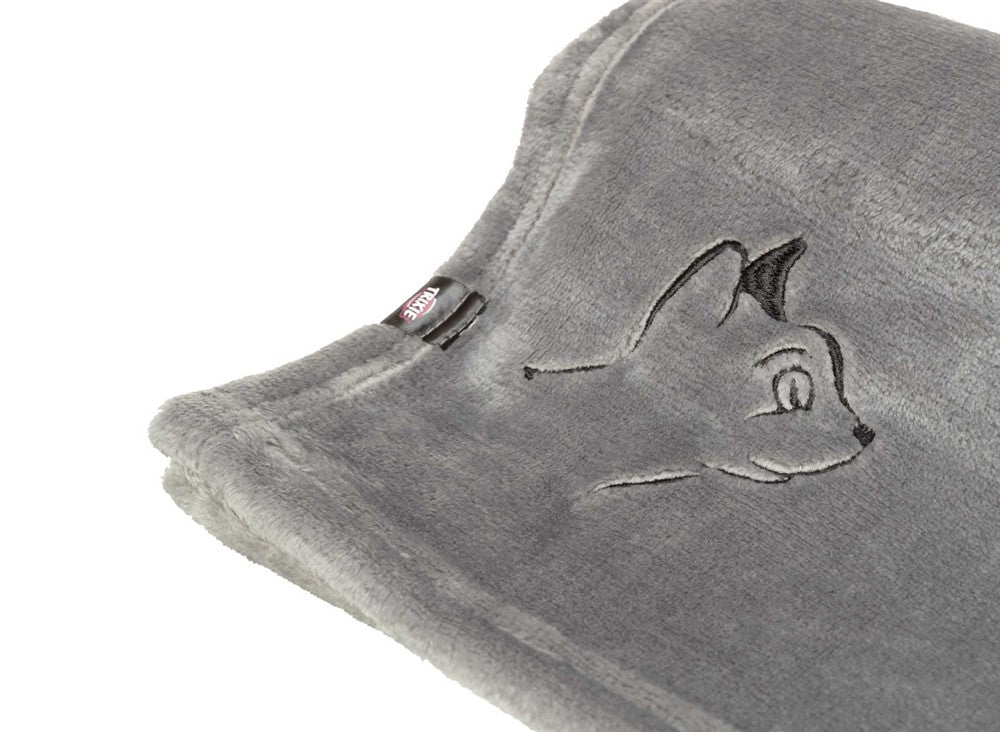 Trixie Nilay filt med kattbrodyr plysch - Grå