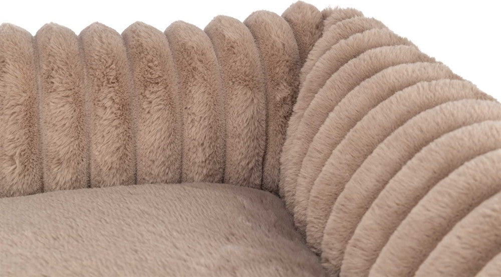 Trixie Lonni bädd manchester plysch rektangulär - Ljusbrun