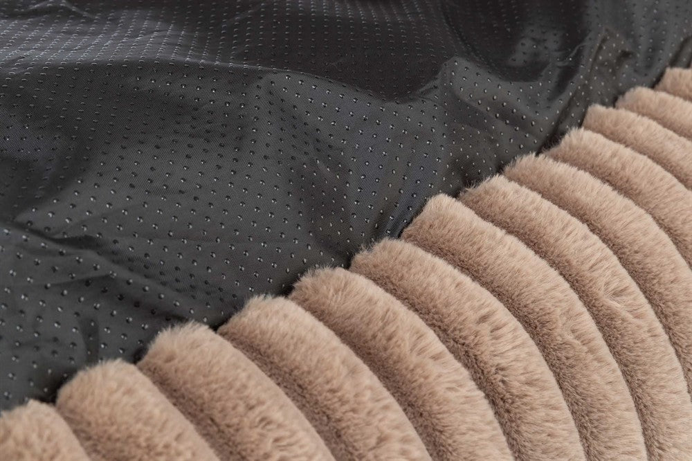 Trixie Lonni bädd manchester plysch rektangulär - Ljusbrun