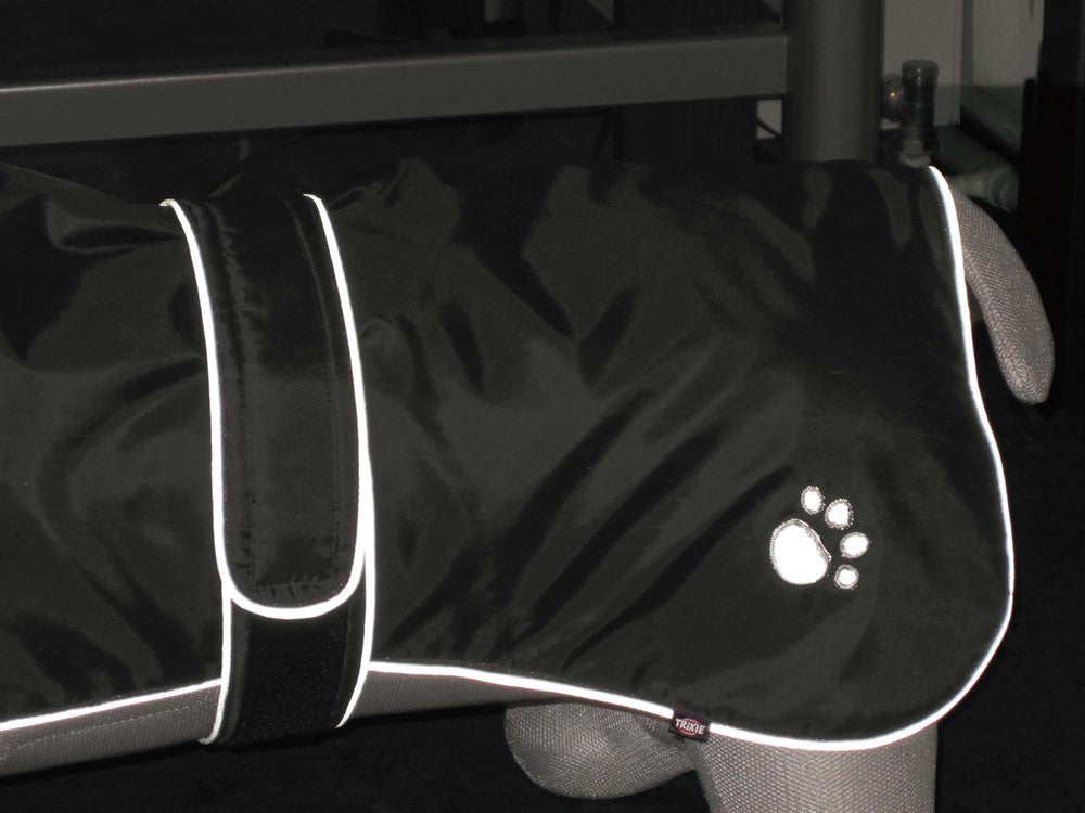 Trixie Orléans Hundtäcke Reflex/Fleece 60 cm - Svart