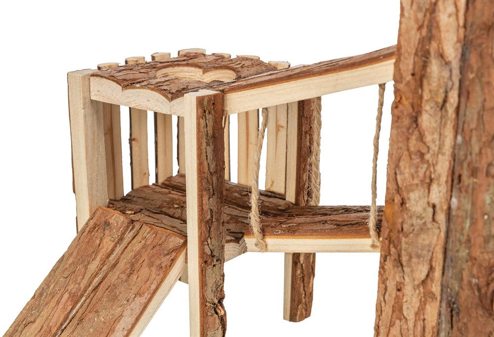 Trixie Tjorven lekhus mus/hamster barkträ 32x19x29 cm