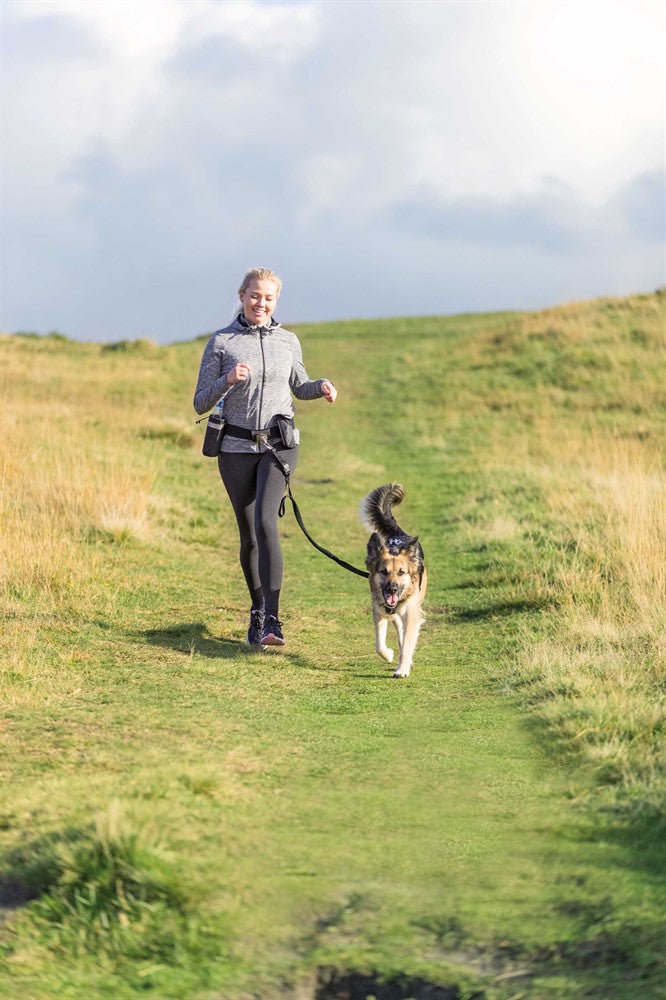 Handsfreebälte m expander 60-120/40 cm m koppel - Svart