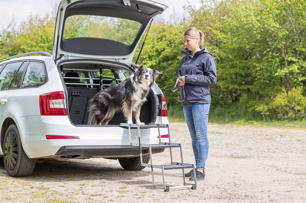 Trixie Trappa 3-stegs hopfällbar alu b:37 h:till 57cm djup: till 120cm