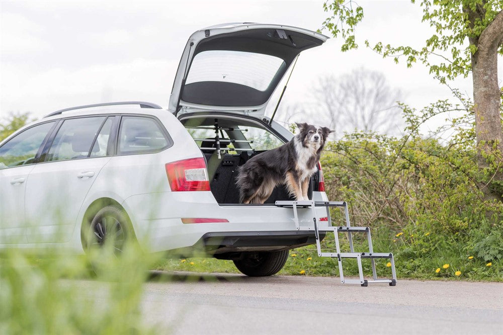 Trixie Trappa 3-stegs hopfällbar alu b:37 h:till 57cm djup: till 120cm