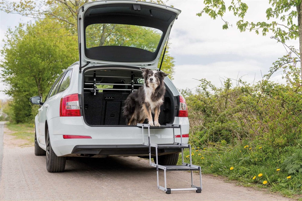 Trixie Trappa 3-stegs hopfällbar alu b:37 h:till 57cm djup: till 120cm