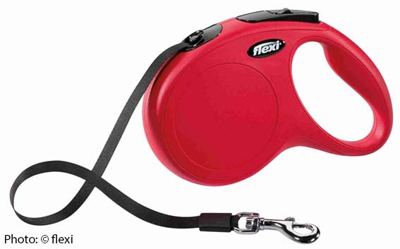 Flexi New CLASSIC M: 5 m band - Röd