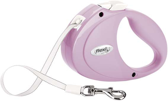 Flexi PUPPY Rullkoppel med Band XS: 2 m - Rosa