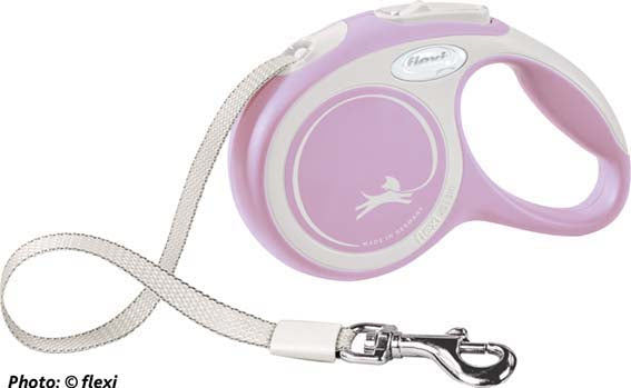 Flexi New Comfort band XS: 3 m - Rosa