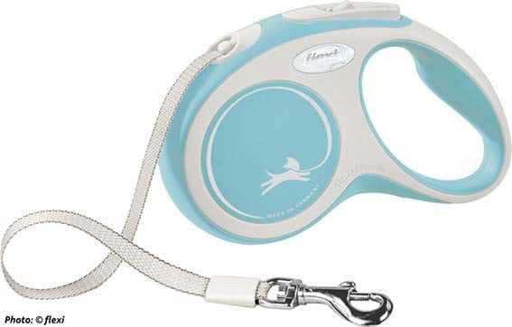 Flexi New Comfort band S: 5 m - Ljusblå