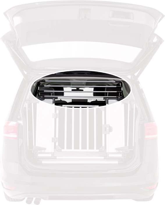 Trixie Toppgaller för artikel #13201 92×27×4 cm - silver/svart