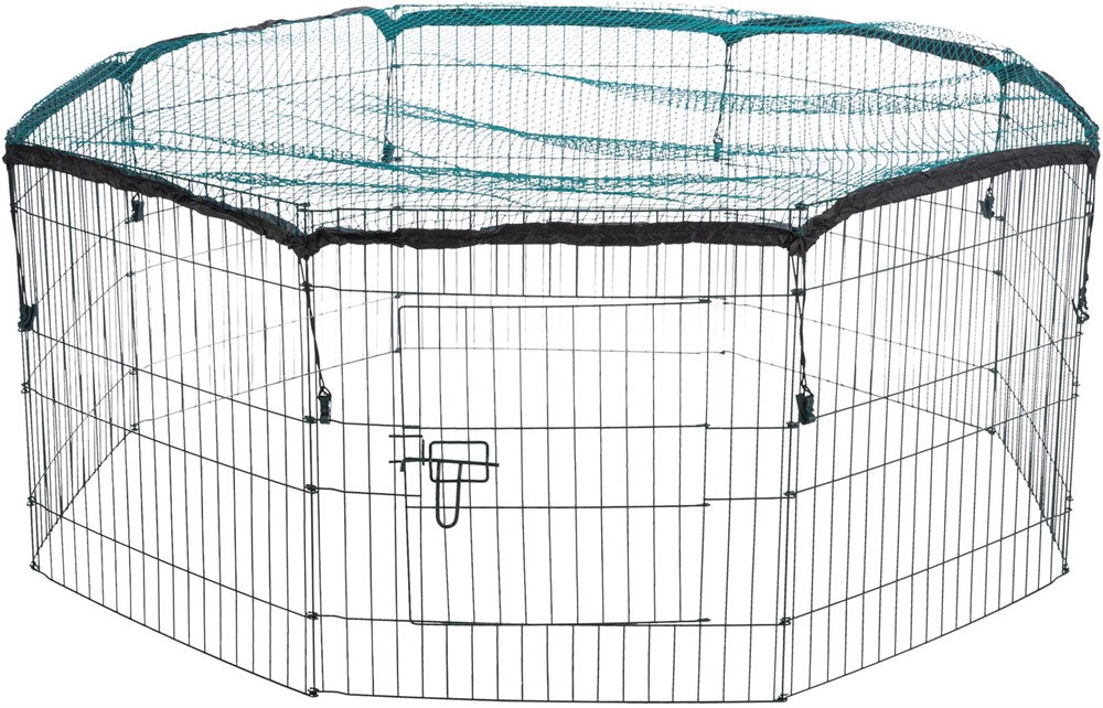 Trixie Utehage med skyddsnät metall 8 sekt ø 150×57 cm - Grön