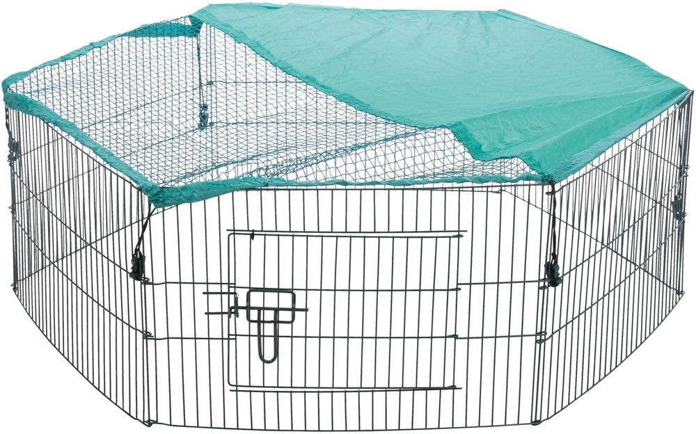 Trixie Utehage med skyddsnät metall 6 sekt - ø 116x38 cm
