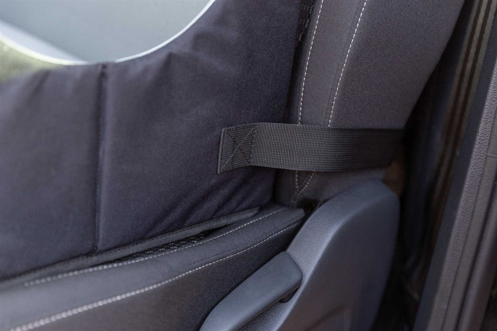 Trixie Bilsäte dubbelt 80×28×39 cm - Svart/grå