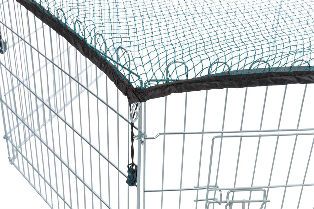 Trixie Utehage med skyddsnät, galv 6 sekt - ø 120x58 cm