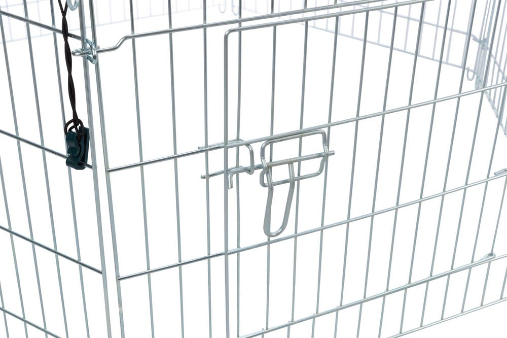 Trixie Utehage med skyddsnät, galv 6 sekt - ø 120x58 cm