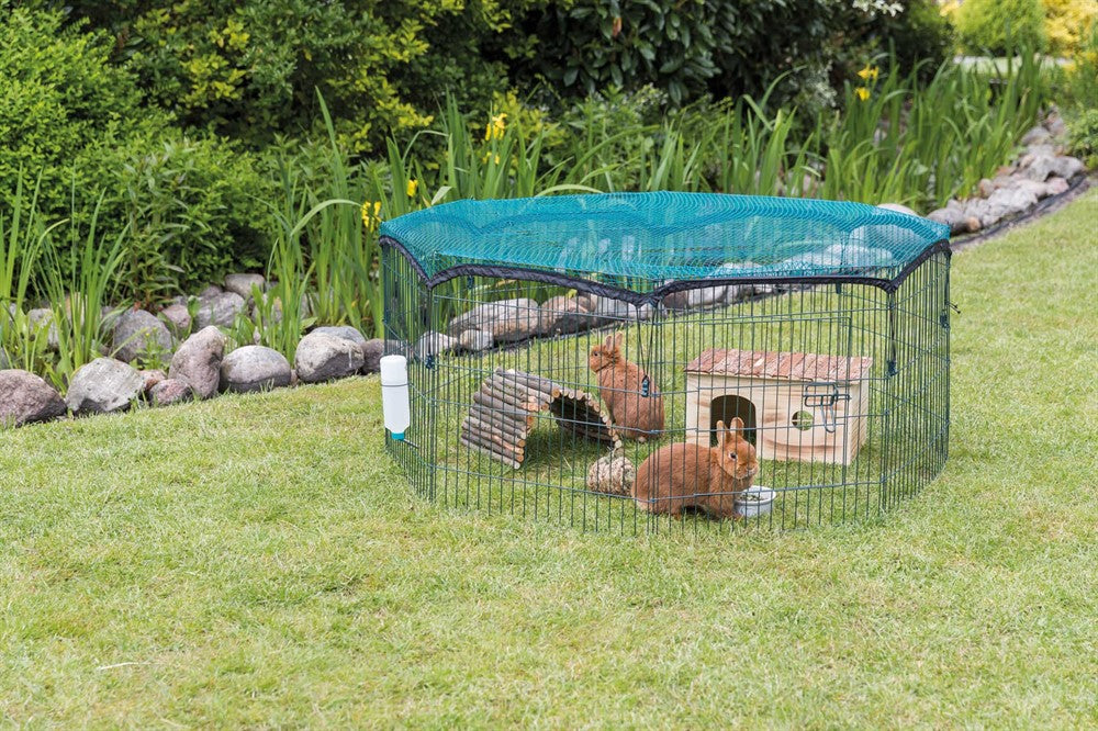 Trixie Utehage med skyddsnät metall 8 sekt ø 150×57 cm - Grön