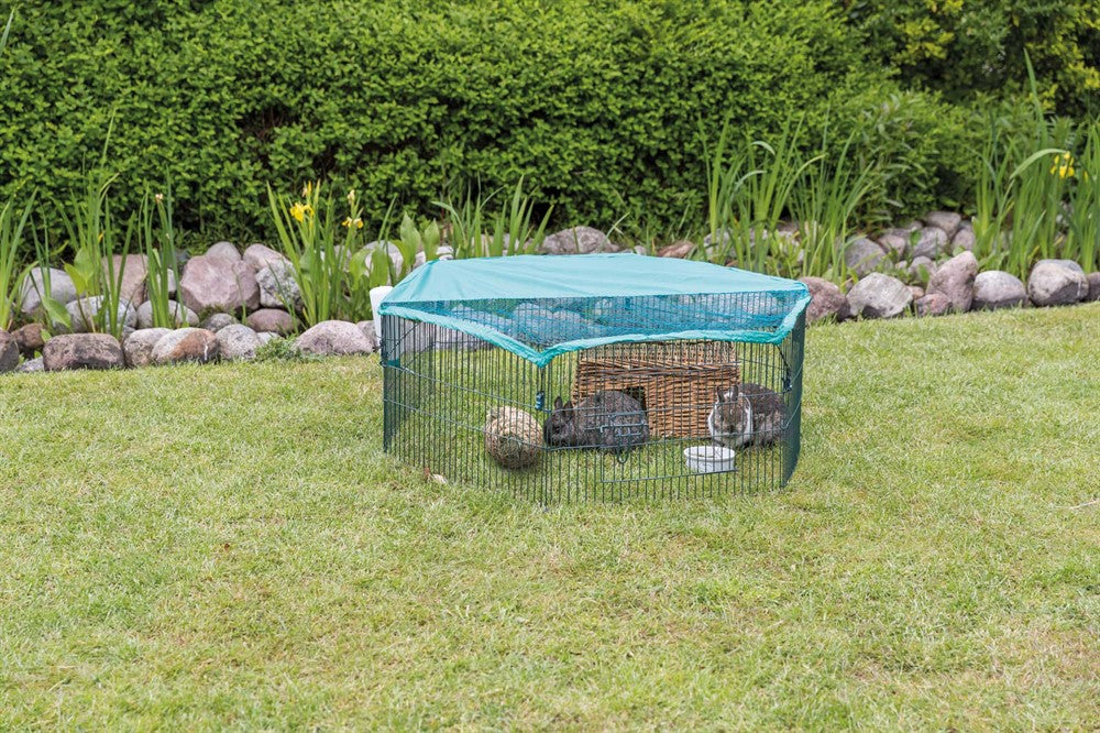 Trixie Utehage med skyddsnät metall 6 sekt - ø 116x38 cm