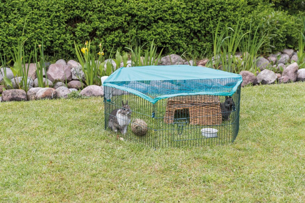 Trixie Utehage med skyddsnät metall 6 sekt - ø 116x38 cm