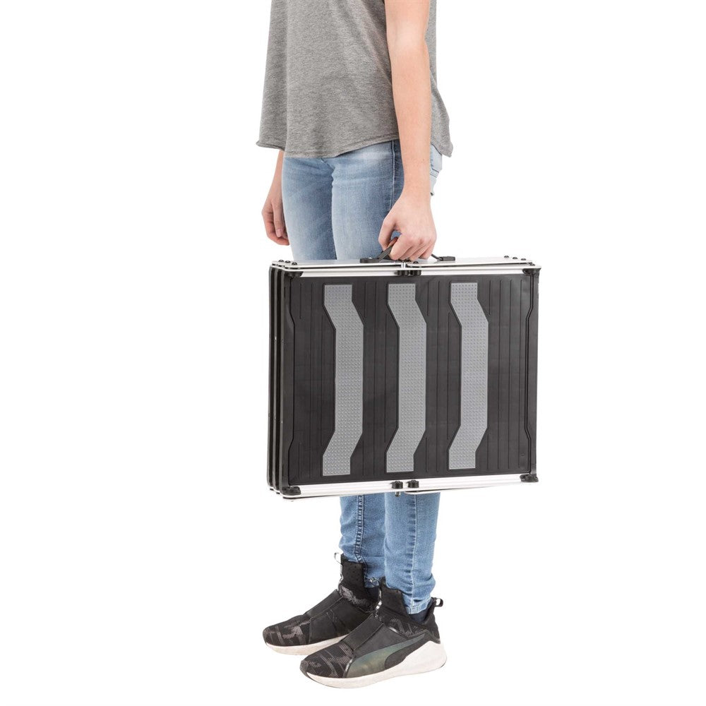 Trixie Trappa 3-stegs hopfällbar alu b:37 h:till 57cm djup: till 120cm