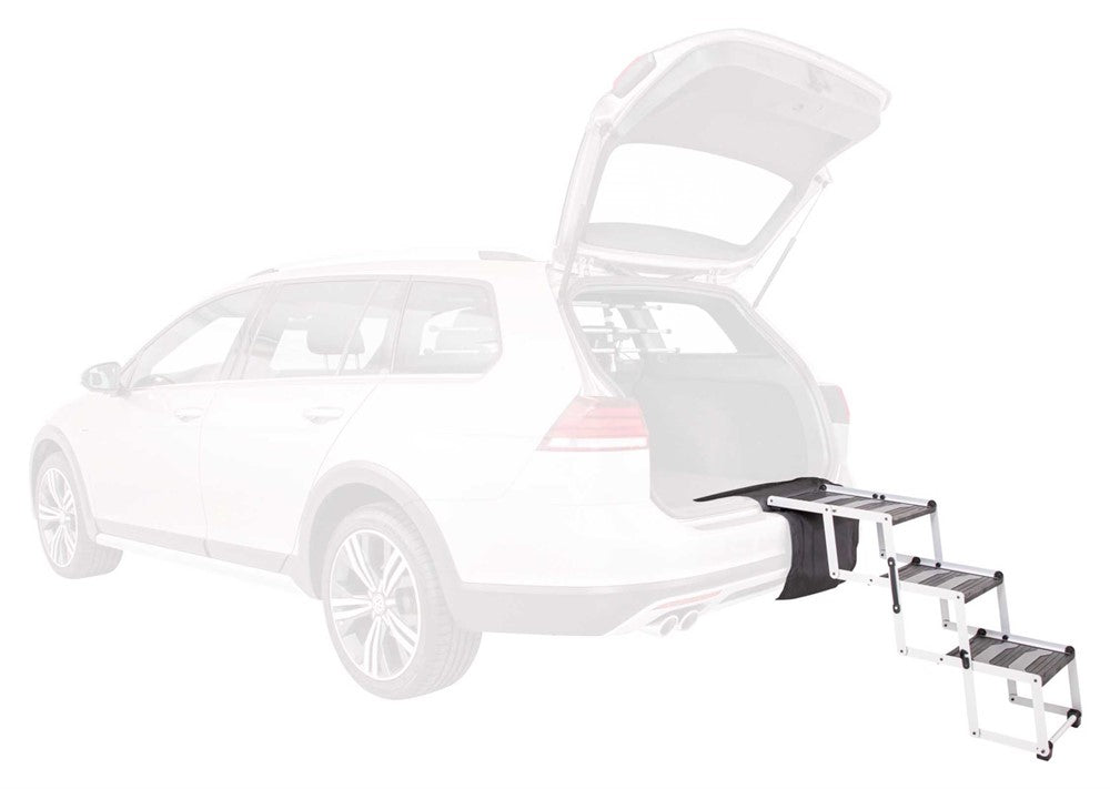 Trixie Trappa 3-stegs hopfällbar alu b:37 h:till 57cm djup: till 120cm