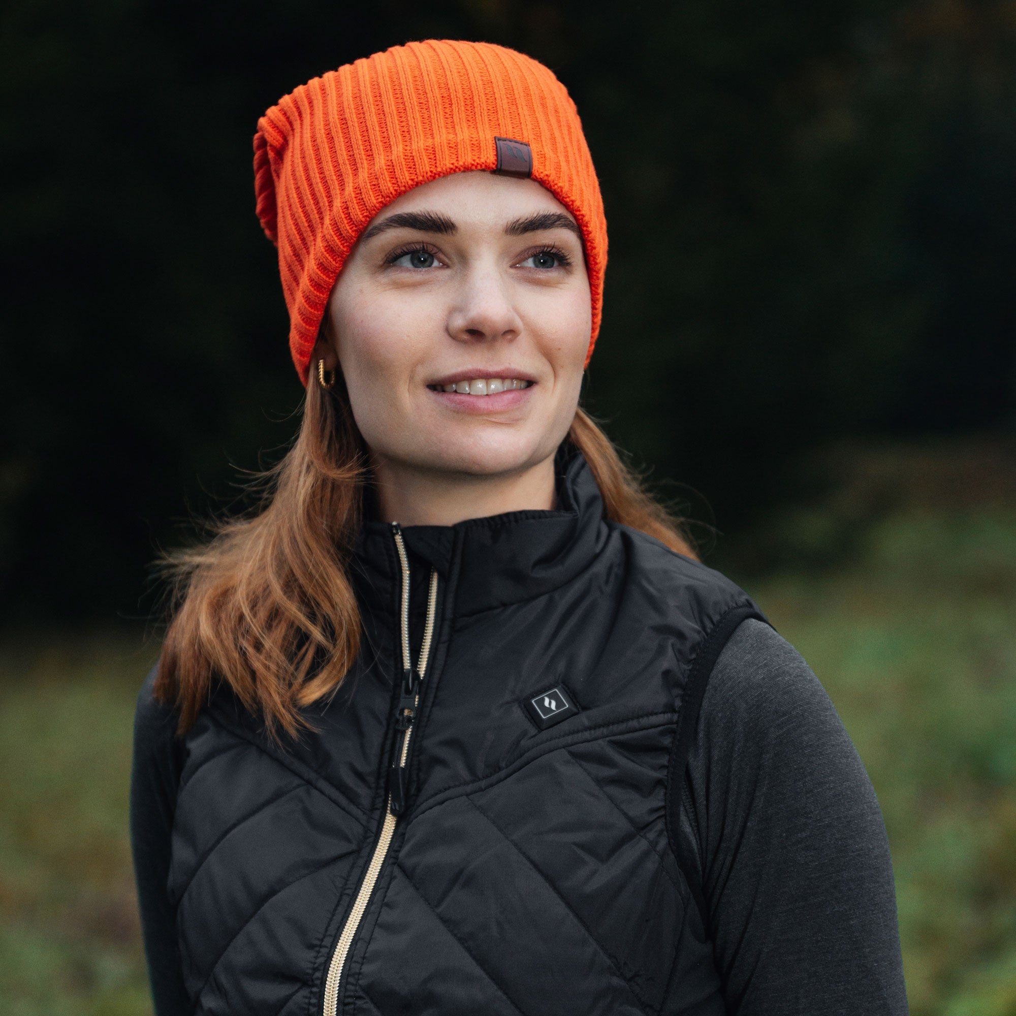 Back on Track Beanie i bomull modell Fyr – Orange