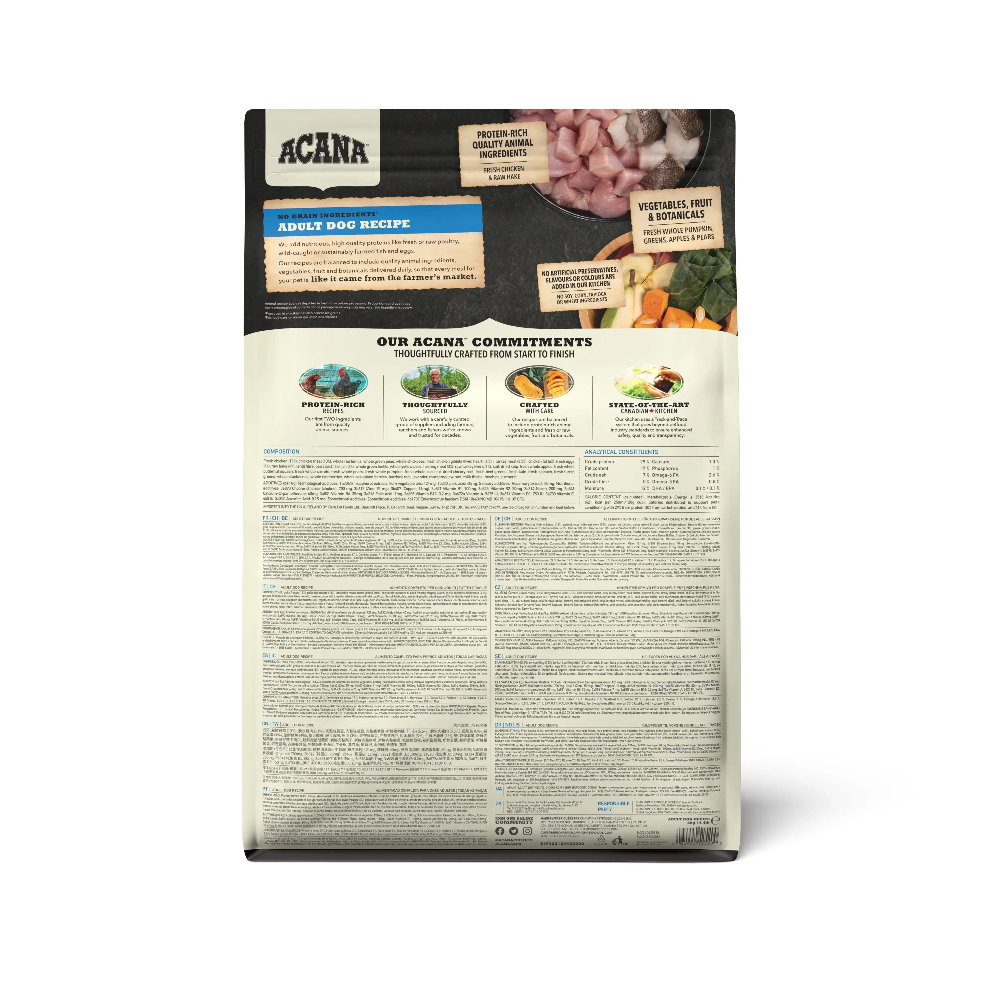 Acana Adult Dog Recipe Torrfoder För Hund