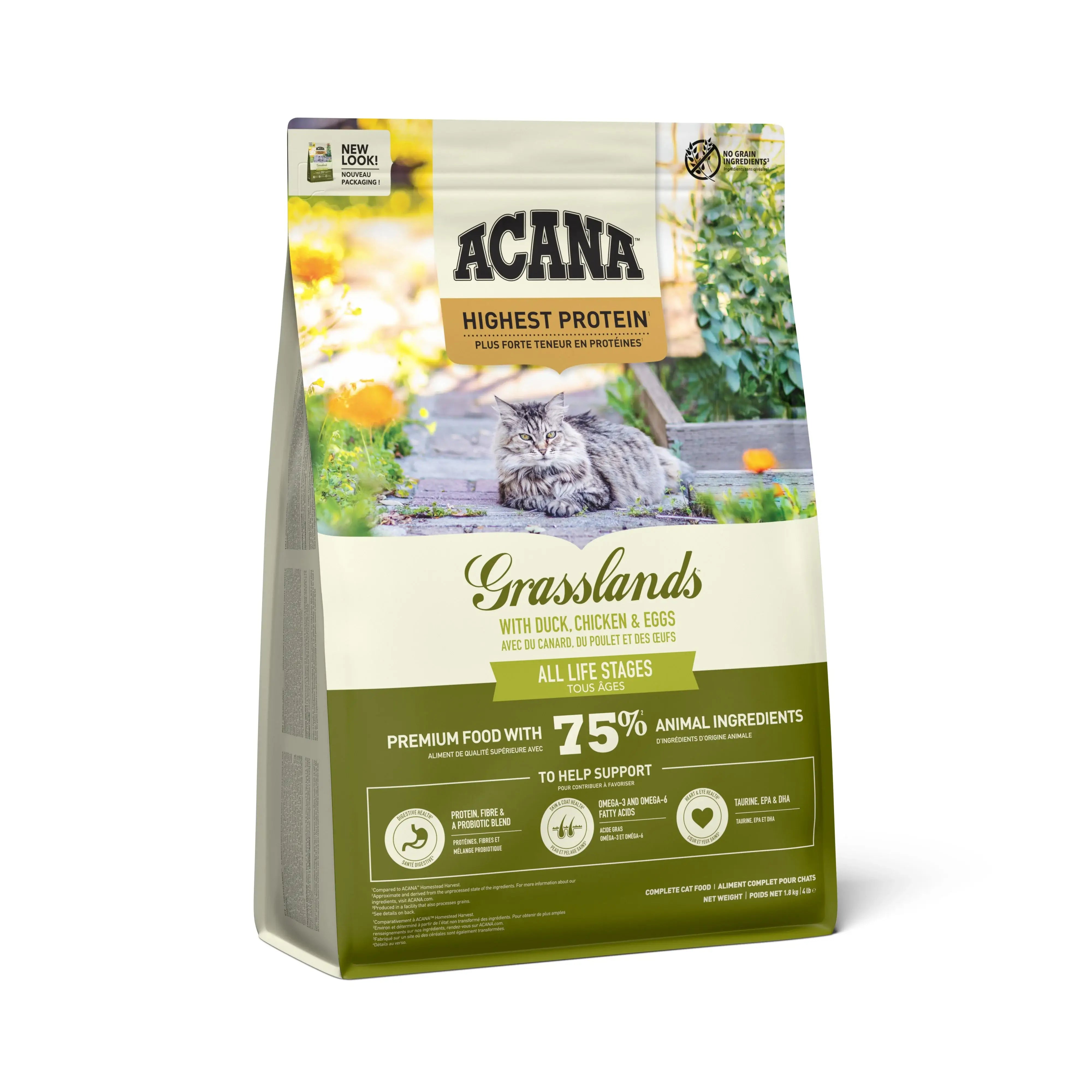 Acana Cat & Kitten Grasslands - Torrfoder Till Katt